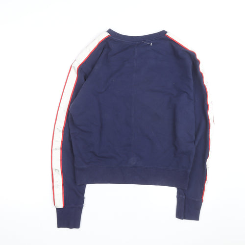 Champion Men's Blue Logo Pullover Sweatshirt Size M