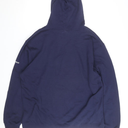 Reebok Men’s Blue XL Pullover Hoodie Sweatshirt Sports Graphic