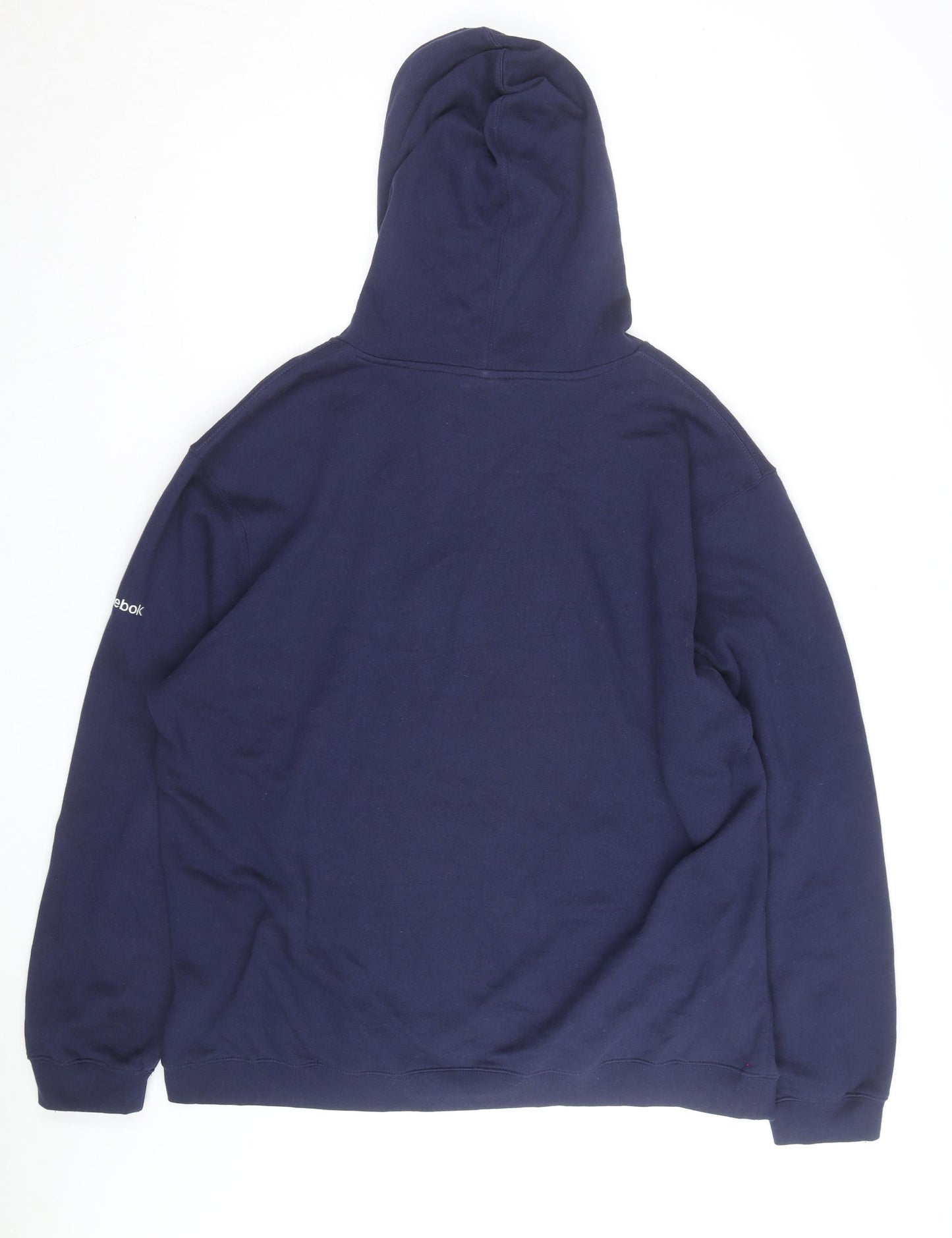Reebok Men’s Blue XL Pullover Hoodie Sweatshirt Sports Graphic