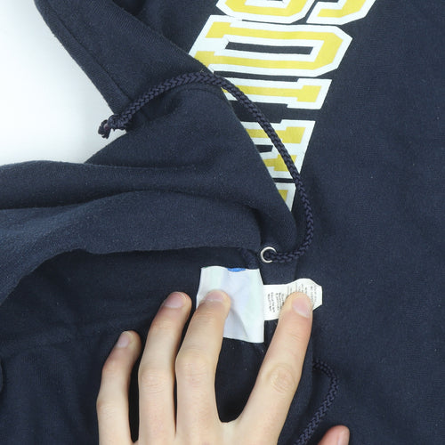 Champion Men's Blue Pullover Hoodie Small Saint Ignatius Graphic