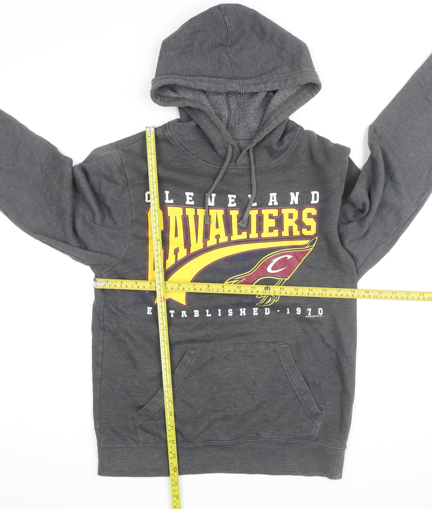 NBA Cleveland Cavaliers Men's Grey Pullover Hoodie Size S