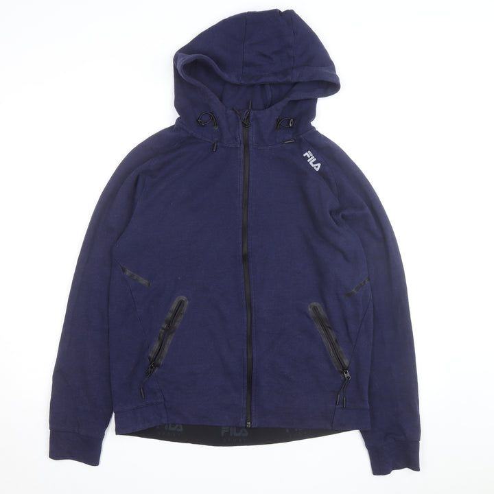 FILA Men’s Blue Full Zip Hoodie Size M – Sports Style