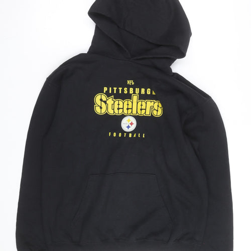 NFL Men's Black Pittsburgh Steelers Pullover Hoodie Size M