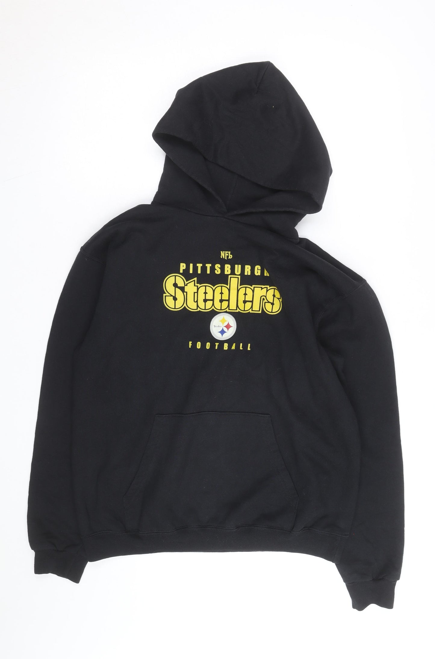 NFL Men's Black Pittsburgh Steelers Pullover Hoodie Size M
