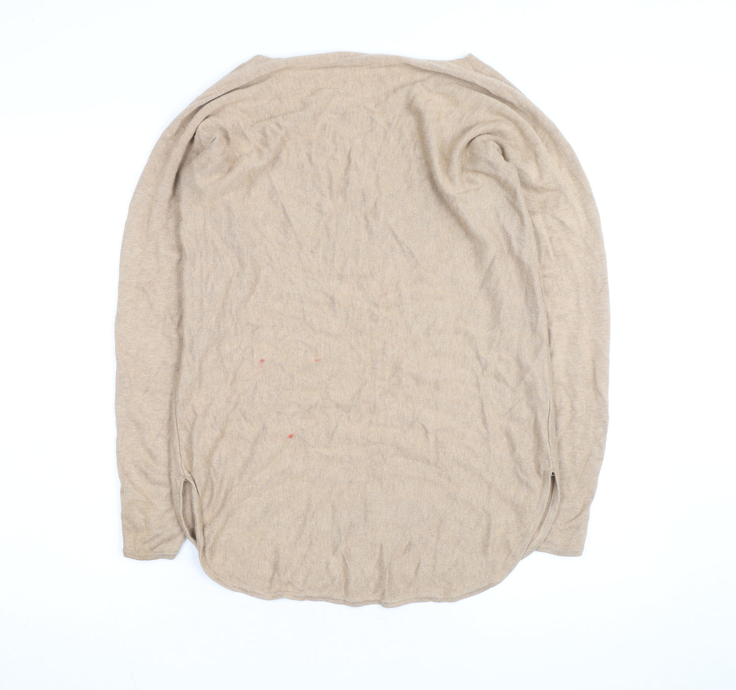 Sportsgirl Women’s Beige XS Scoop Neck Knit Long Sleeve Pullover Jumper
