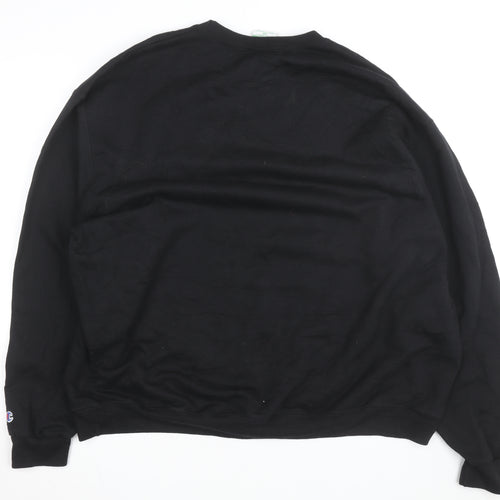 Champion Men's Black 2XL Pullover Sweatshirt Argyle Norse Design