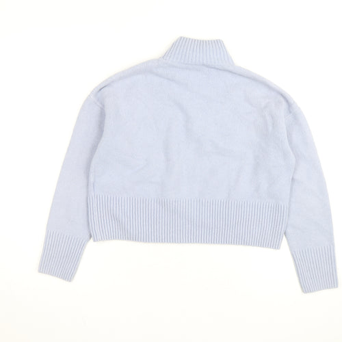 & Other Stories Women Blue Wool Roll Neck Jumper Size XS