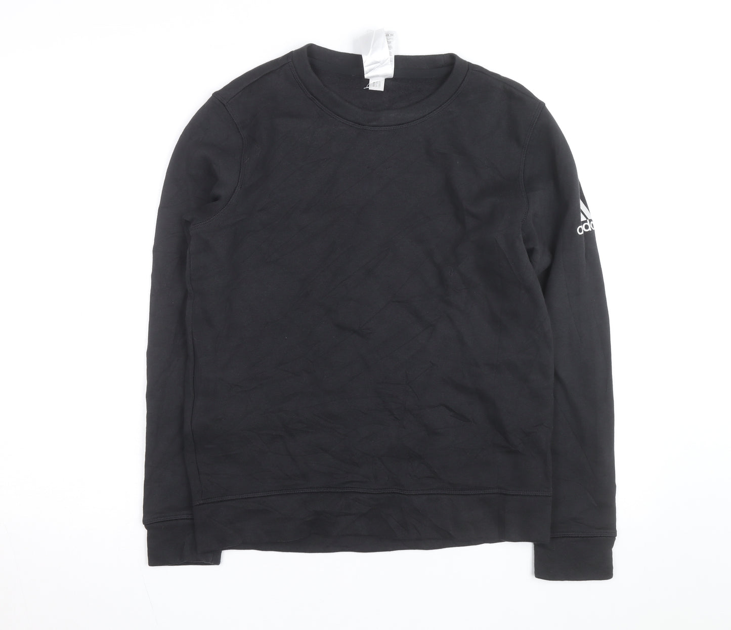 Adidas Teens Black 164 Pullover Crew Neck Sweatshirt