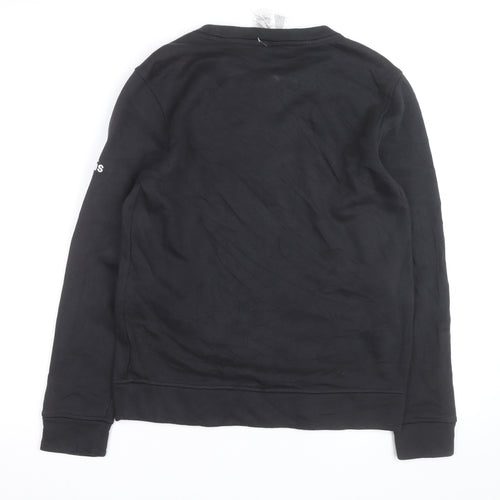 Adidas Teens Black 164 Pullover Crew Neck Sweatshirt