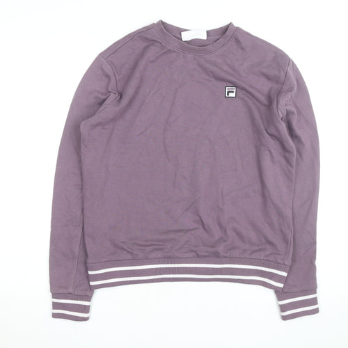 FILA Men's Purple Crew Neck Sweatshirt Size M Classic Pullover