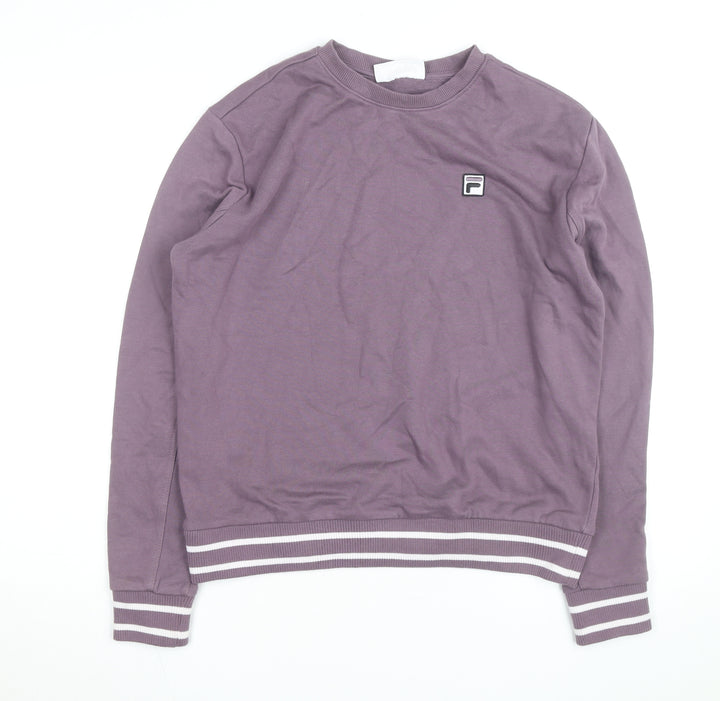 FILA Men's Purple Crew Neck Sweatshirt Size M Classic Pullover