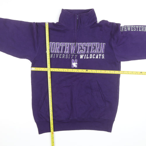 Champion Men’s Purple Northwestern 1/4 Zip Fleece Sweatshirt S