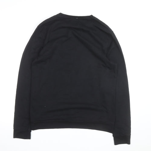 Only & Sons Men’s Black Graphic Dog Print Pullover Sweatshirt Size L