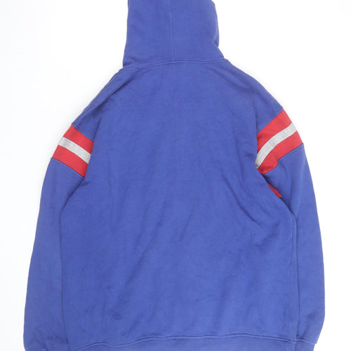 Reebok Men’s Blue Full Zip Hooded Sweatshirt L NFL Giants