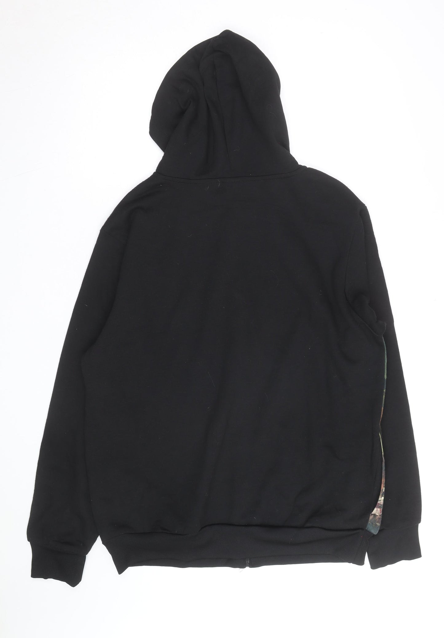 Star Wars Teen Black Full Zip Hoodie L Movie Graphic Sweatshirt