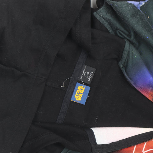 Star Wars Teen Black Full Zip Hoodie L Movie Graphic Sweatshirt