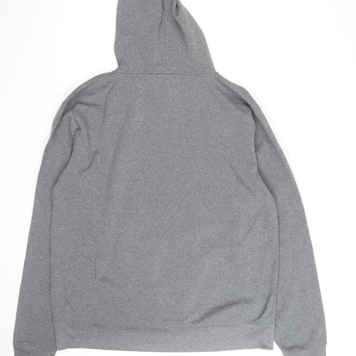 Bauer Mens Grey Cotton Blend Pullover Hockey Hoodie Size L