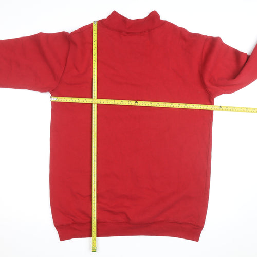Coldwater Creek Red Fleece Pullover Sweatshirt Women’s S High Neck