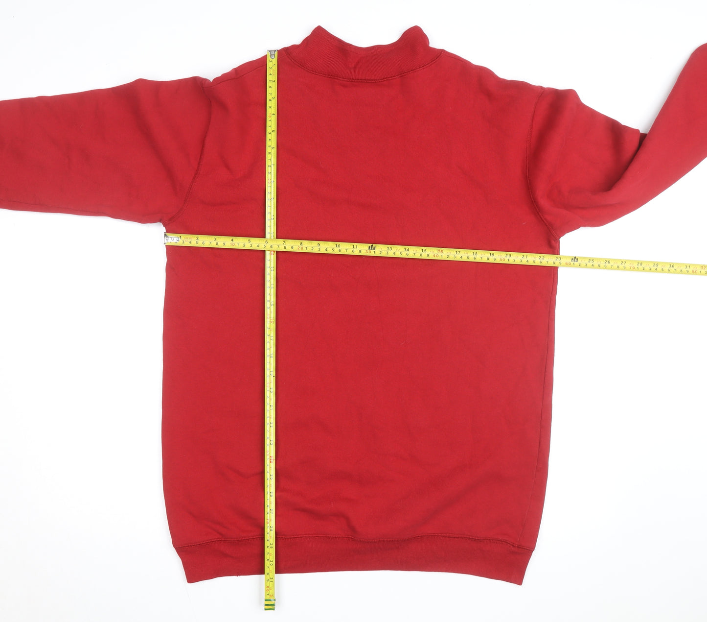 Coldwater Creek Red Fleece Pullover Sweatshirt Women’s S High Neck