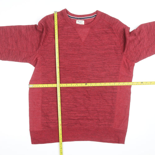 Champion Men's Red Large Crew Neck Pullover Sweatshirt