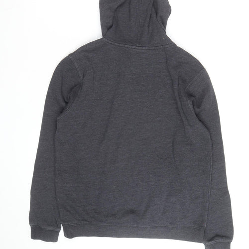 Hurley Men’s Grey Logo Pullover Hoodie Size S Regular Fit Fleece