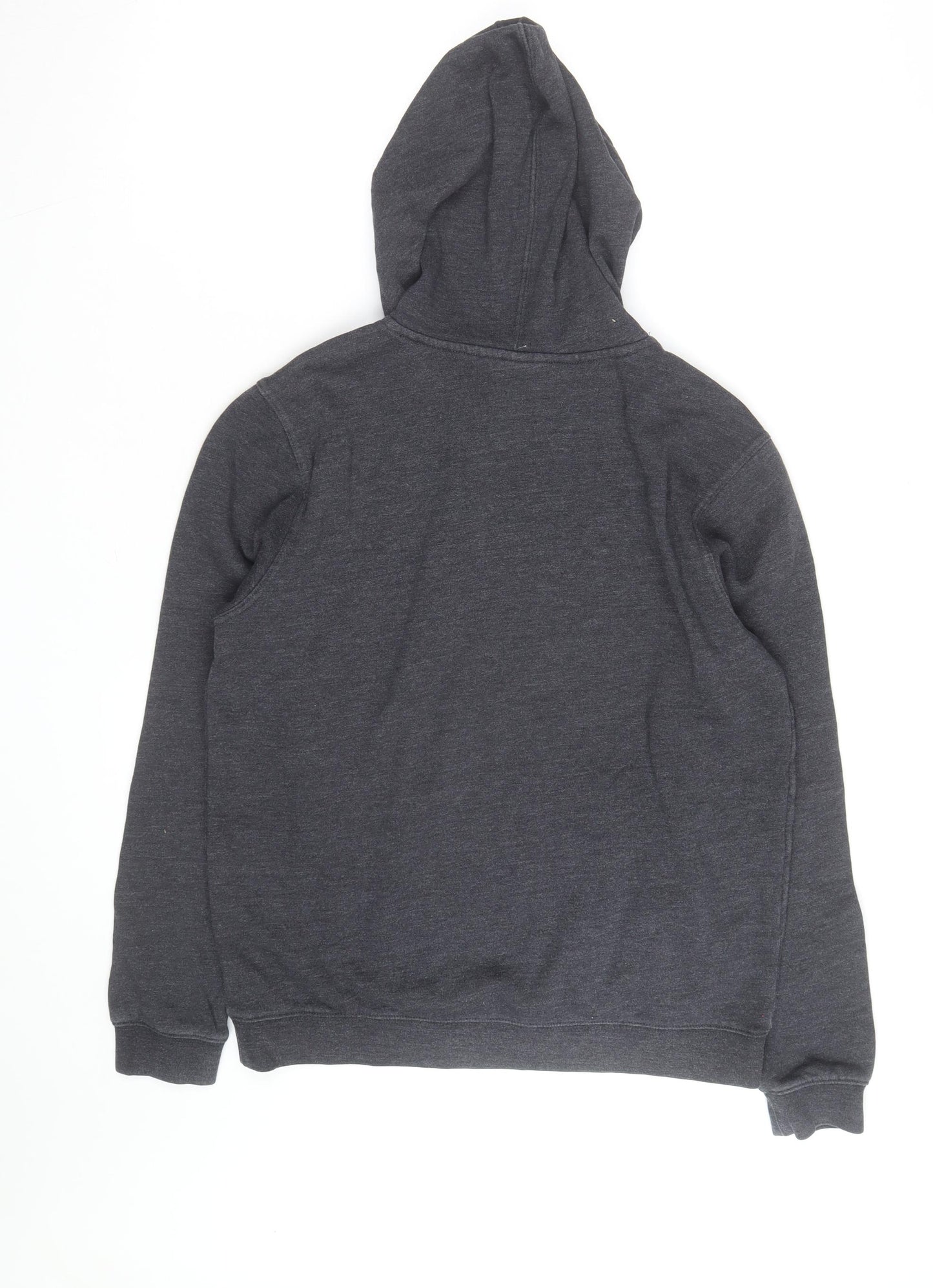 Hurley Men’s Grey Logo Pullover Hoodie Size S Regular Fit Fleece