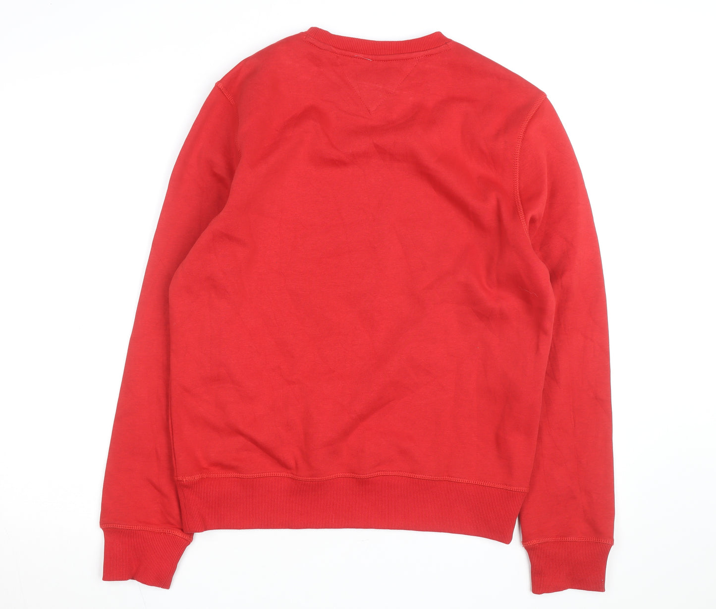 Tommy Hilfiger Men's Red Crew Neck Sweatshirt Size M Pullover