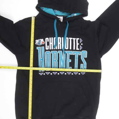 Softly Broke Mens Black Charlotte Hornets Pullover Hoodie M