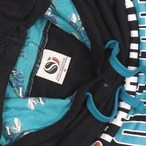 Softly Broke Mens Black Charlotte Hornets Pullover Hoodie M