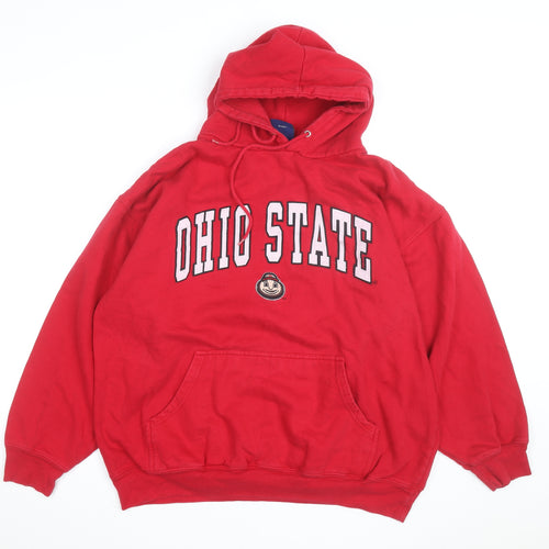 Old Varsity Brand Men’s Red Ohio State Pullover Hoodie L