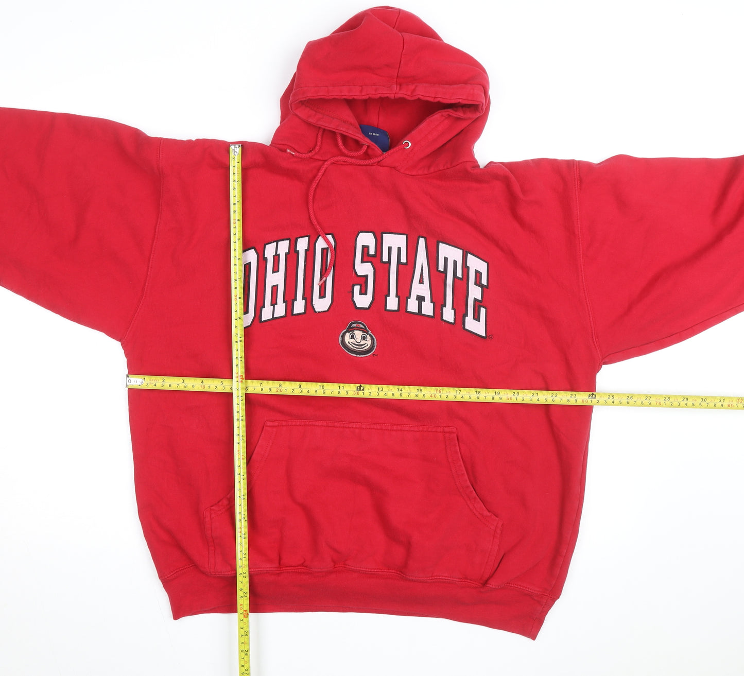 Old Varsity Brand Men’s Red Ohio State Pullover Hoodie L