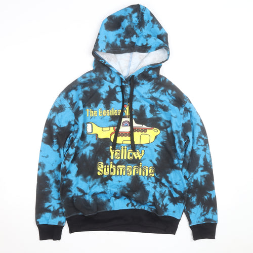 The Beatles Yellow Submarine Blue Tie-Dye Men's Pullover Hoodie M