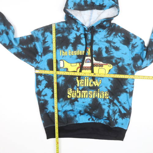 The Beatles Yellow Submarine Blue Tie-Dye Men's Pullover Hoodie M