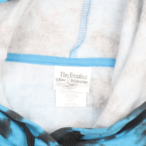 The Beatles Yellow Submarine Blue Tie-Dye Men's Pullover Hoodie M