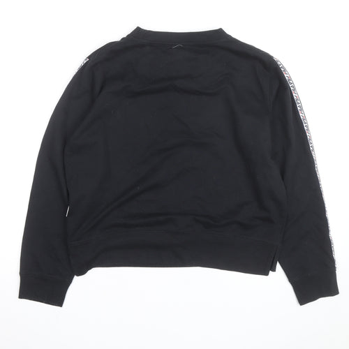 FILA Mens Black L Crew Neck Logo Pullover Sweatshirt