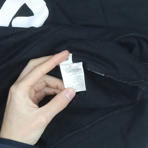 FILA Mens Black L Crew Neck Logo Pullover Sweatshirt