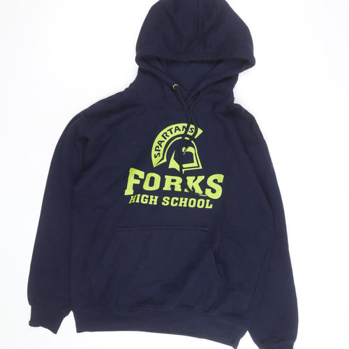 Prairie Mountain Men's Blue Forks High School Pullover Hoodie M