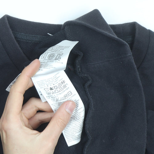 Levi's Men's Black Graphic Crew Neck Cotton Sweatshirt M