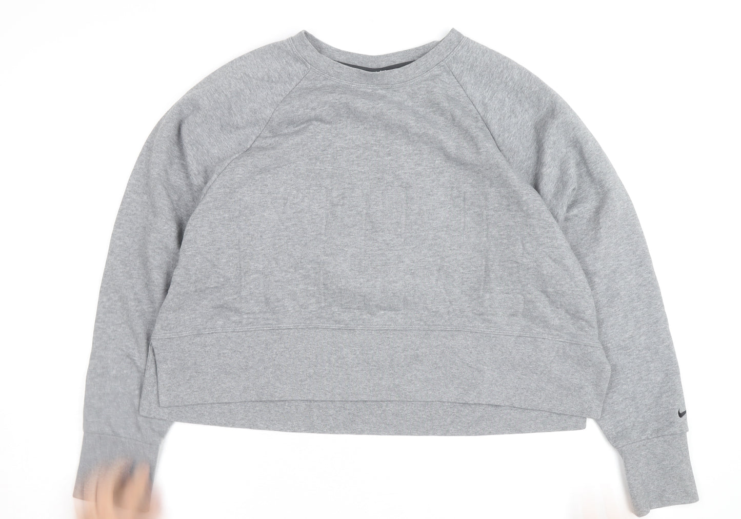 Nike Women’s Grey Dri-FIT Pullover Sweatshirt Medium