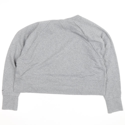 Nike Women’s Grey Dri-FIT Pullover Sweatshirt Medium