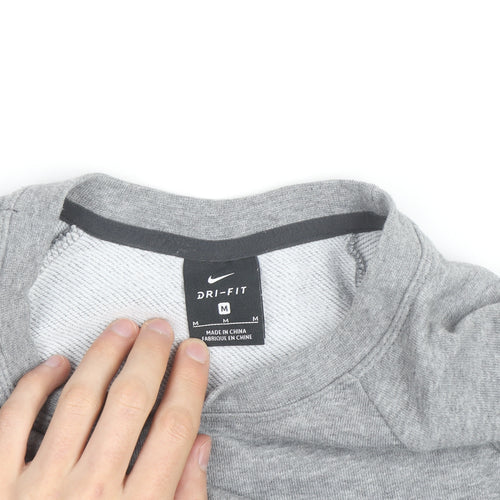 Nike Women’s Grey Dri-FIT Pullover Sweatshirt Medium