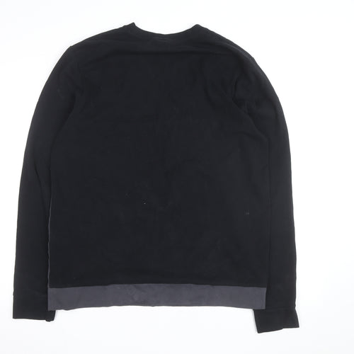 FILA Men's Black Regular Fit Pullover Sweatshirt Size L