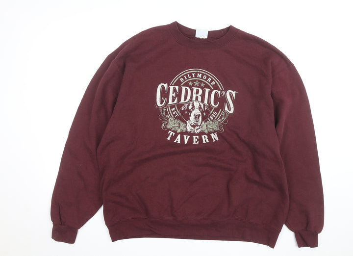 Champion Men's Brown XL Pullover Crew Neck Graphic Sweatshirt