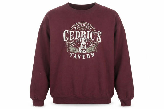 Front view of Champion Men's Brown XL Pullover Crew Neck Graphic Sweatshirt
