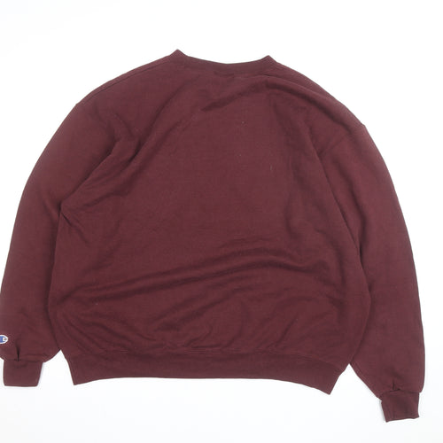 Champion Men's Brown XL Pullover Crew Neck Graphic Sweatshirt