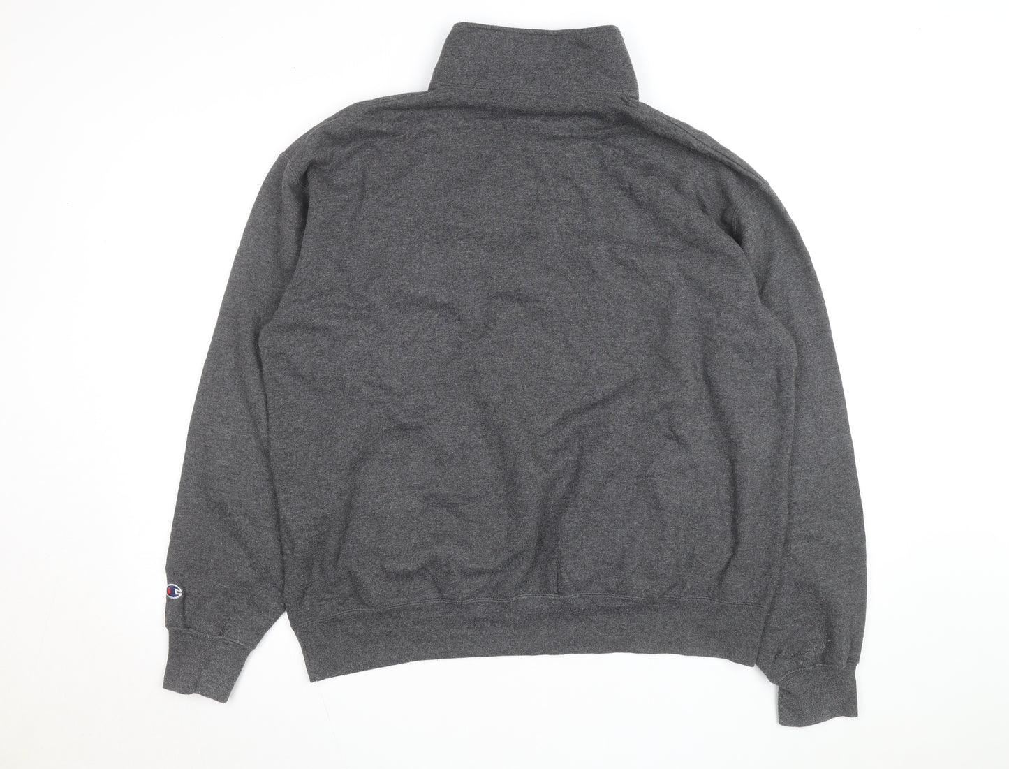 Champion Men’s Grey 1/4 Zip ELON Sweatshirt XL Fleece Pullover