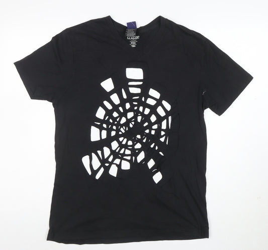 Old Navy Men's Black Classic Fit Cut-Out Tee V-Neck Size M