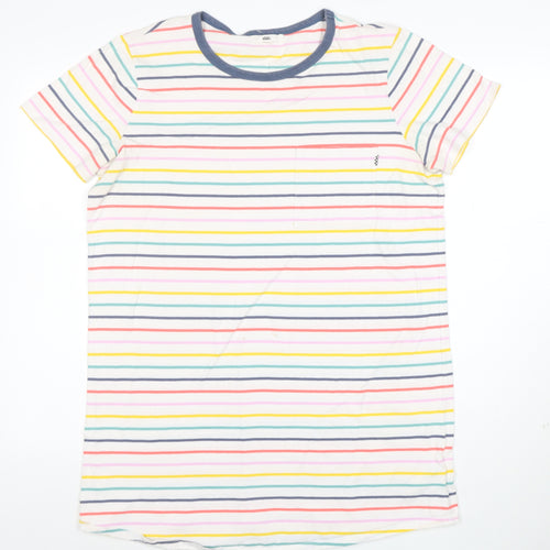 Vans Womens Multicoloured Striped Ringer T-Shirt Size L