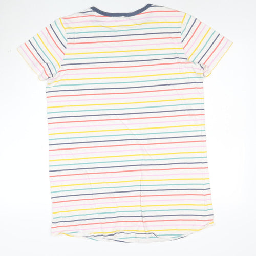 Vans Womens Multicoloured Striped Ringer T-Shirt Size L