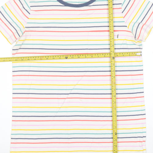 Vans Womens Multicoloured Striped Ringer T-Shirt Size L